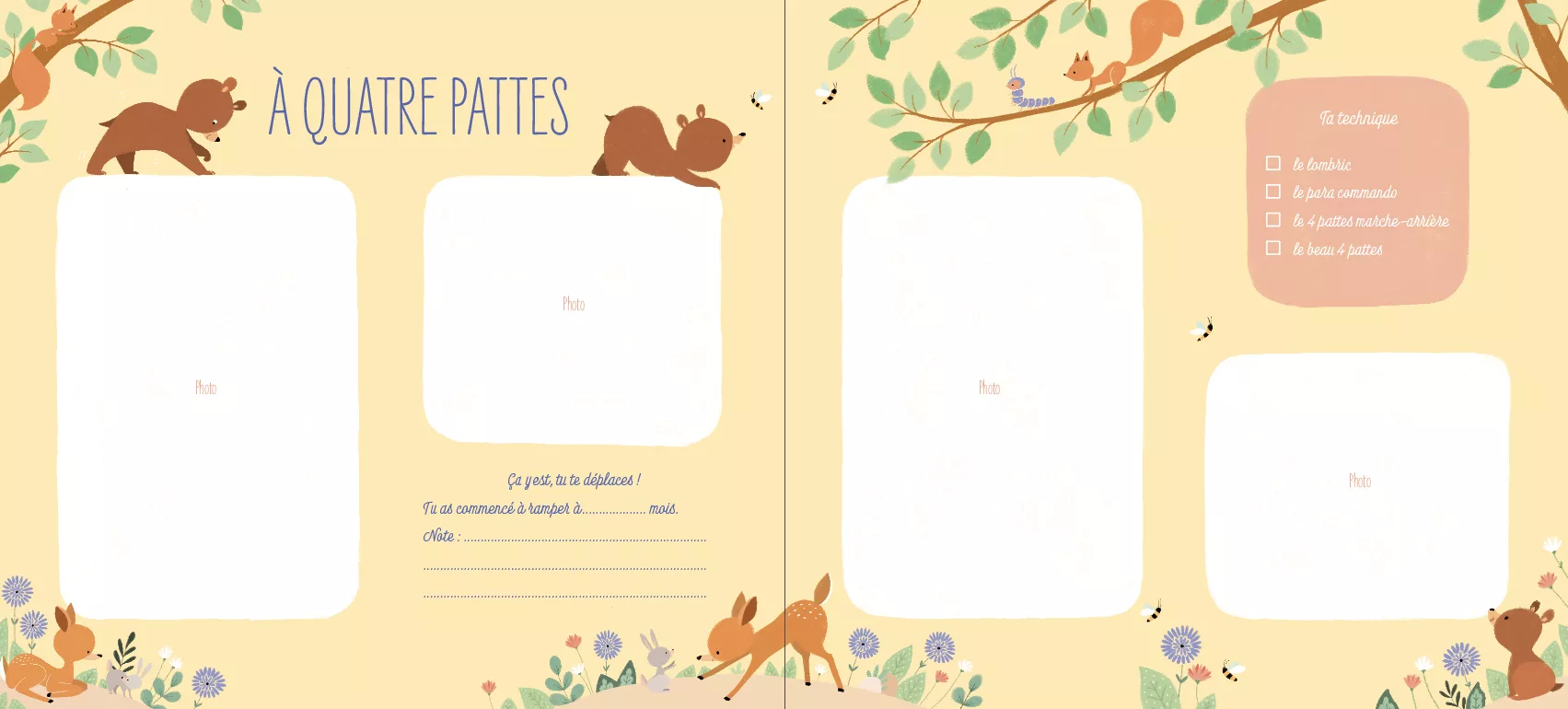 pages intérieures de "Tes premiers souvenirs"