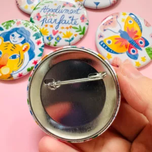 Badge et Magnet Guerrière - Badge