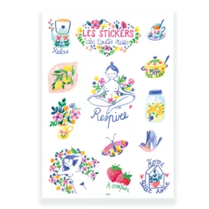 Planche de stickers "Respire"