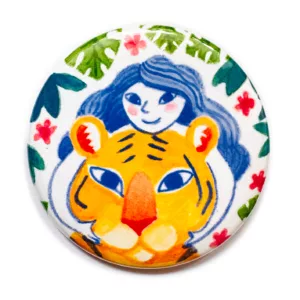 Badge et Magnet Tigresse