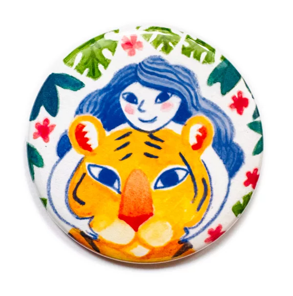 Badge et Magnet Tigresse