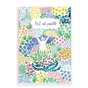 Cahier fleuri
